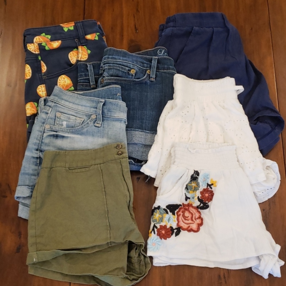 LULULEMON, LEVI'S, ECOTE 7 Shorts Bundle!
